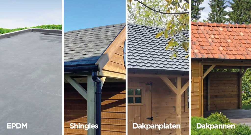 Dakbedekking tuinhuis: EPDM, shingles, dakpanplaten of dakpannen